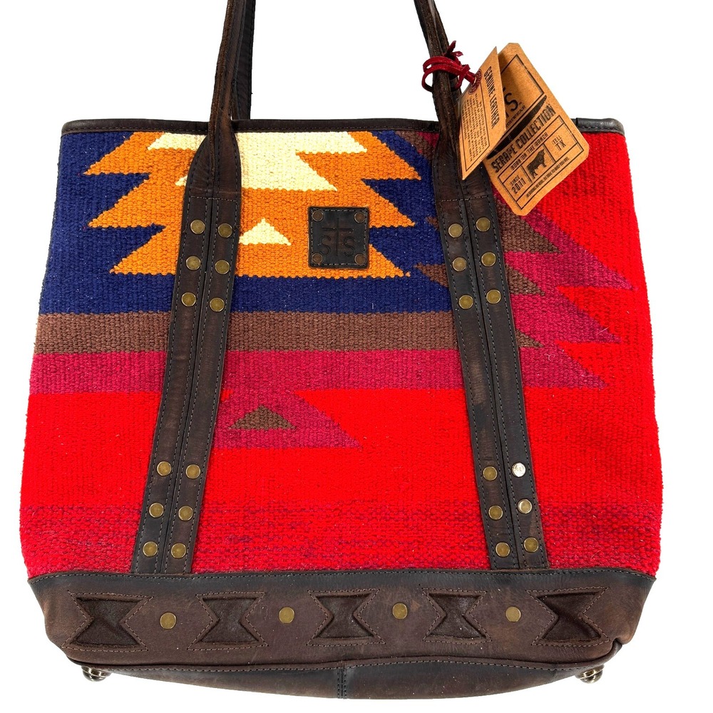 STS Ranchwear By Carroll Women's Crimson Sun Tote Leather Southwestern Large Bag